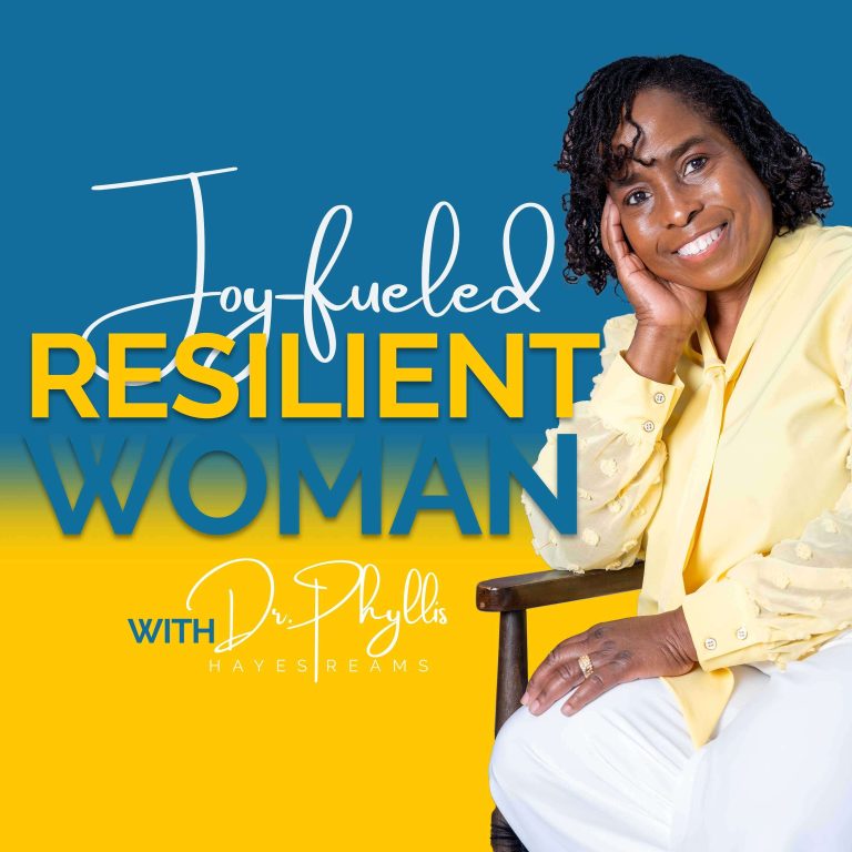 Joy-Fueled Resilient Woman Podcast Art